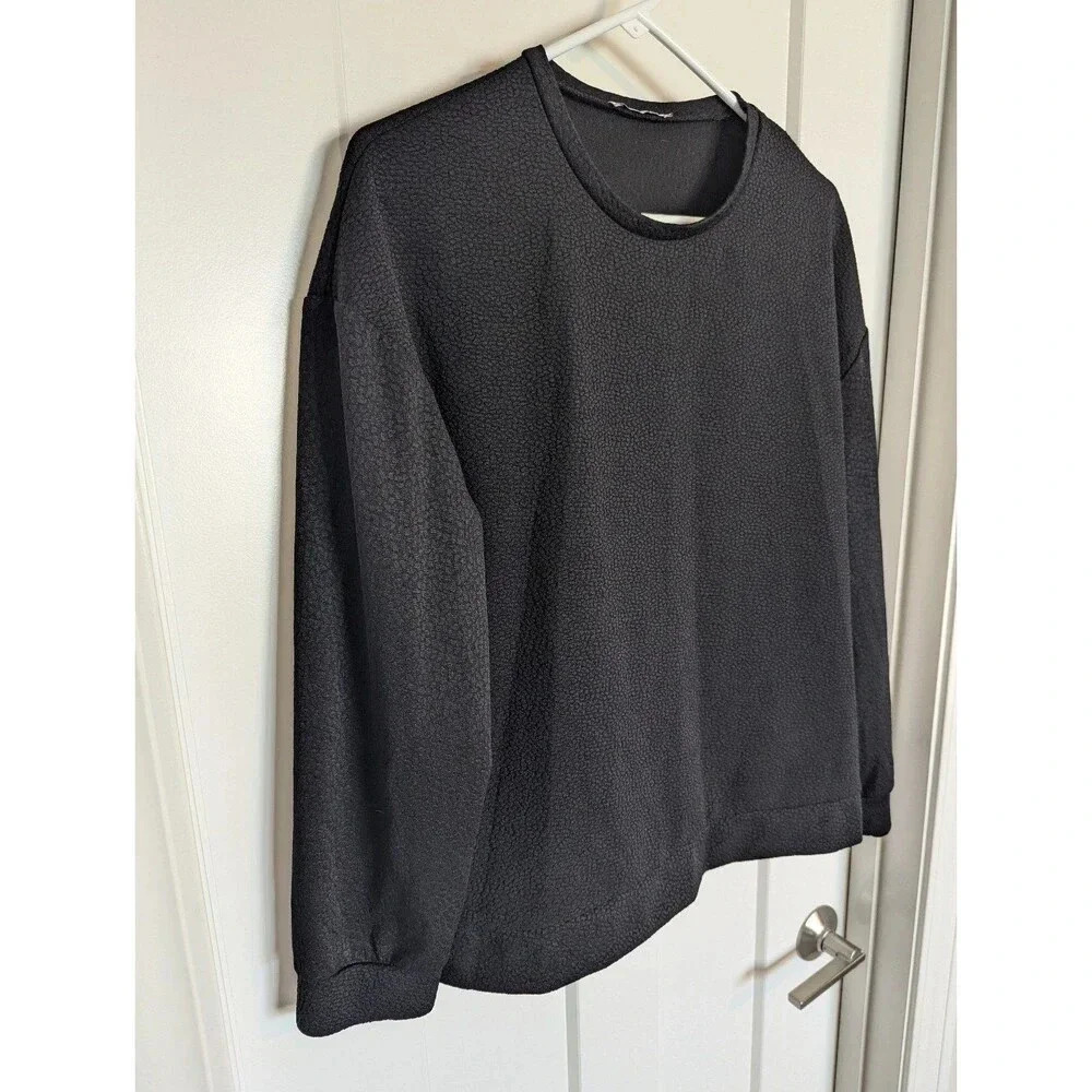 ZARA Trafaluc textured crew neck sz S